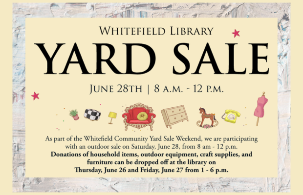 Whitefield Library's Annual Yard Sale