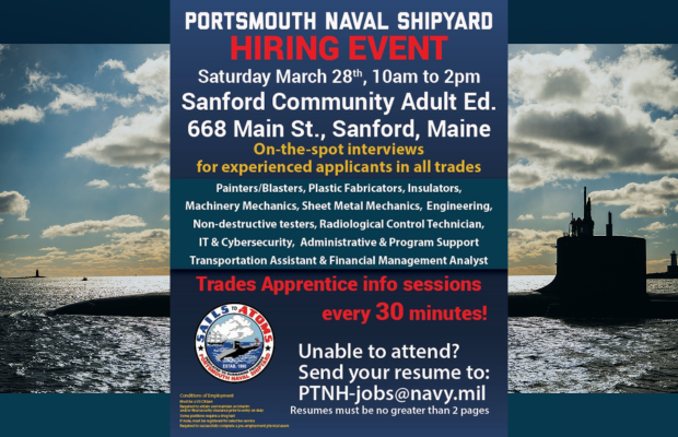 Portsmouth Naval Shipyard Hiring Event